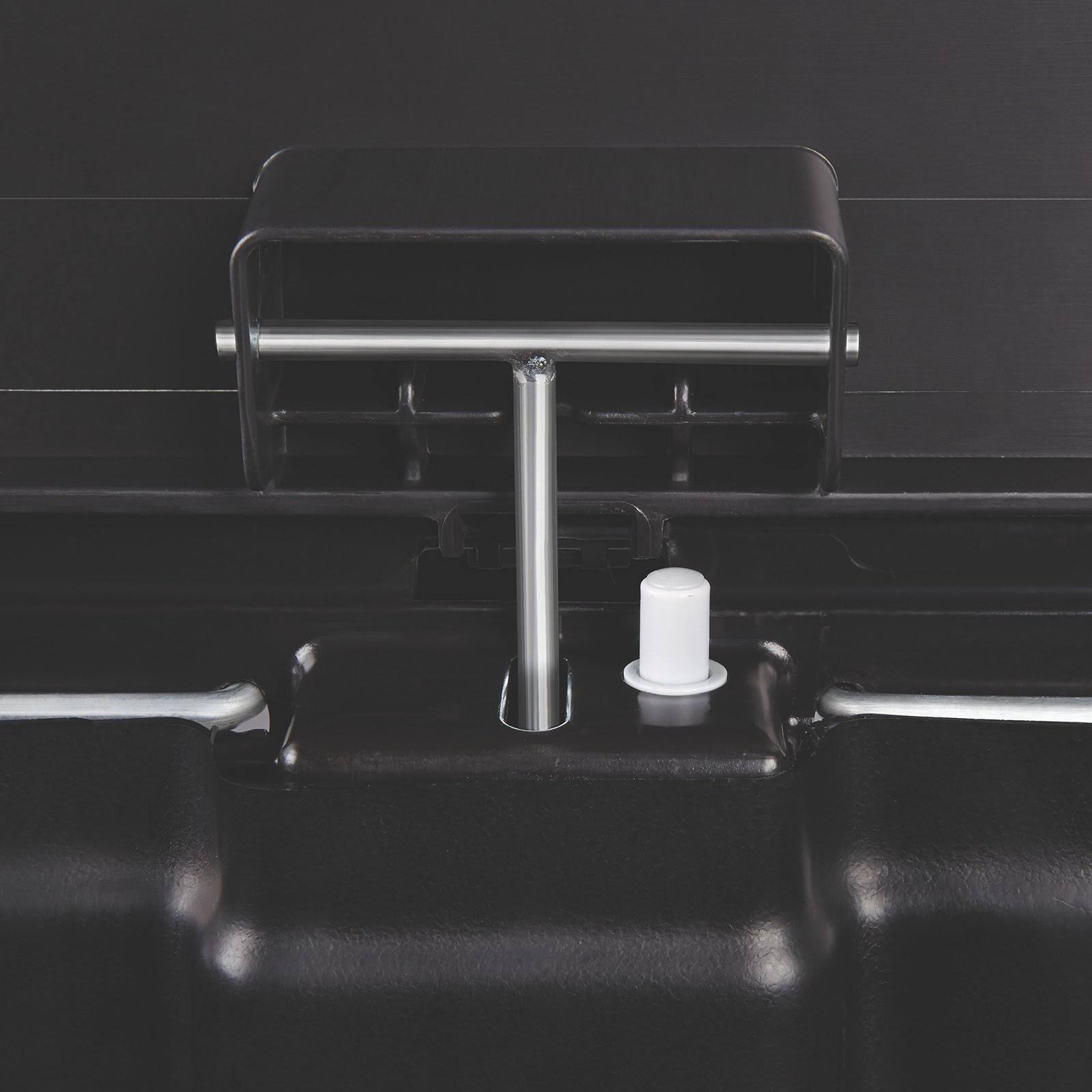 Black 18 Gal Plastic Step-On Trash Can P395