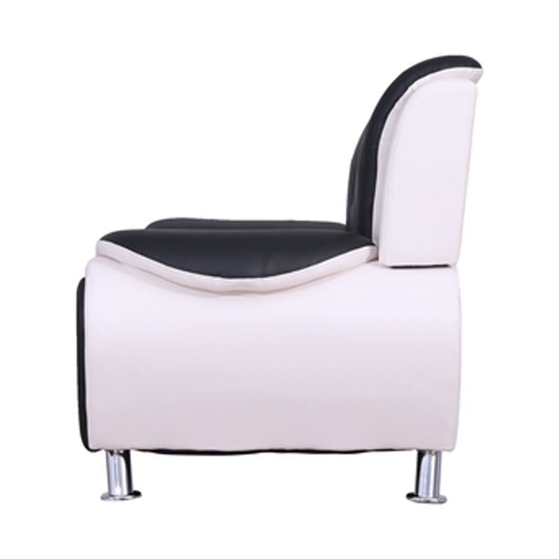 3-Piece Set with Sofa and 2 Club Chairs in Black & White C33059