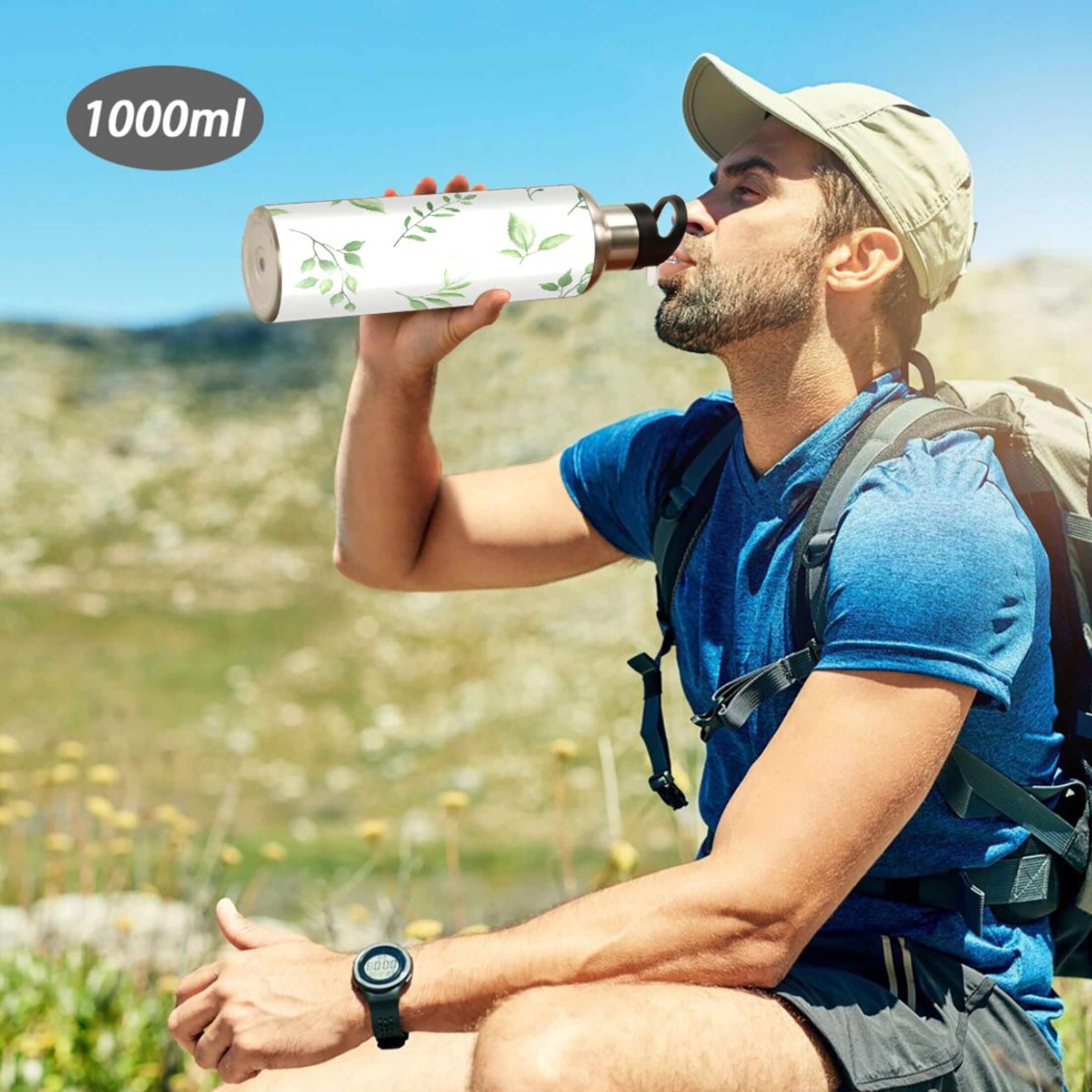 20 OZ Vacuum Insulated Stainless Steel Water Bottle with Straw Lid F86650