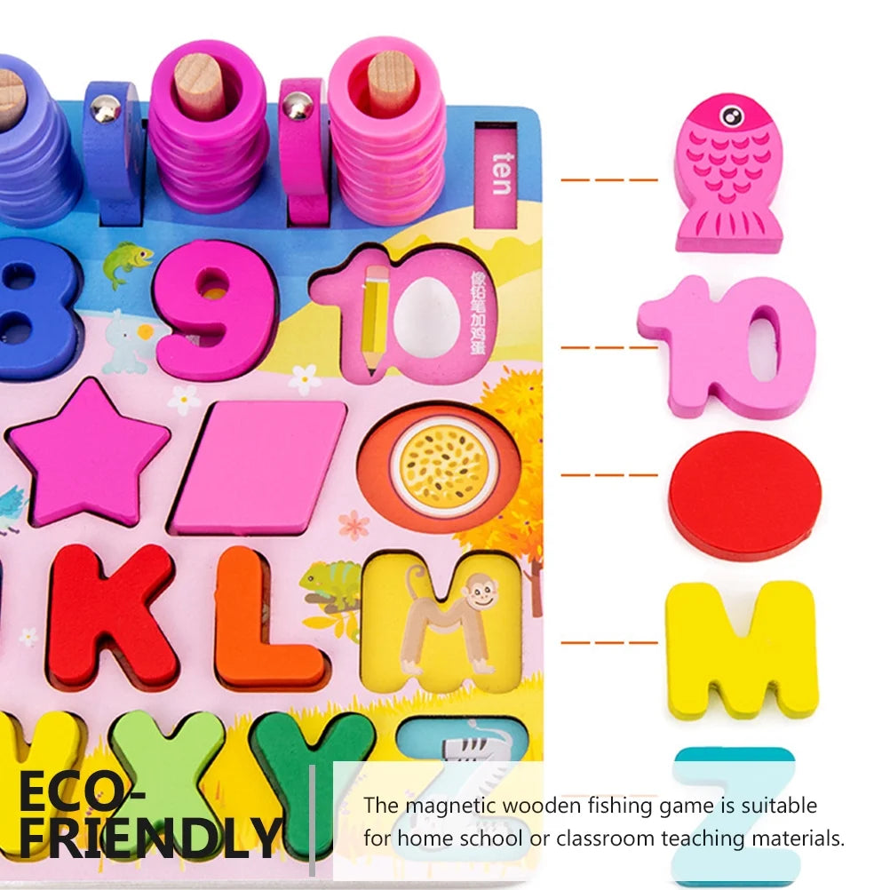 Magnetic Wooden Building Blocks Toy V212381