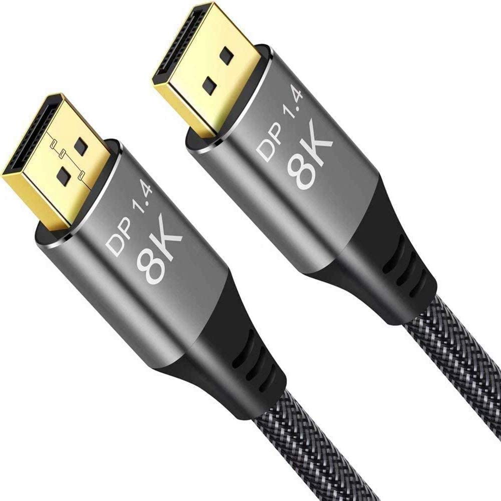 8K DisplayPort 1.4 Cable 33ft Pack of 2 E78749