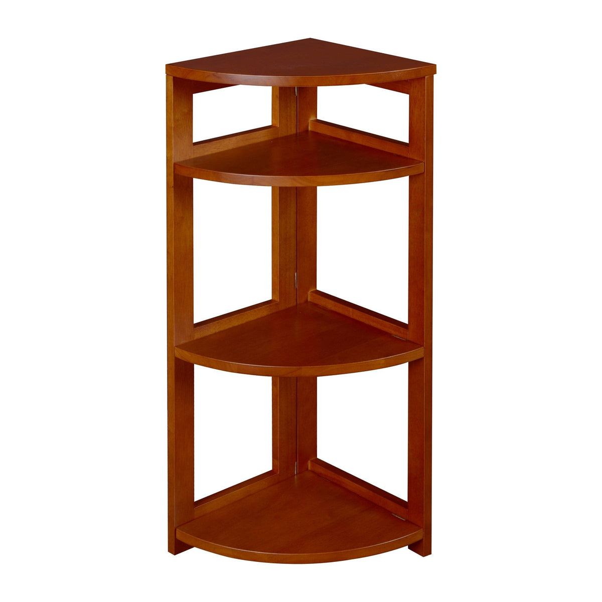 Cherry High Corner Folding Bookcase X861006