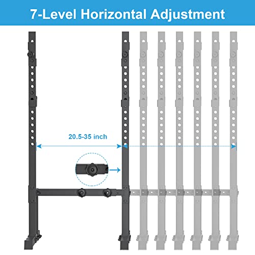 Adjustable Barbell Rack Squat Stand Bench Press Rack 550LBS Max Load Weight Lifting C238