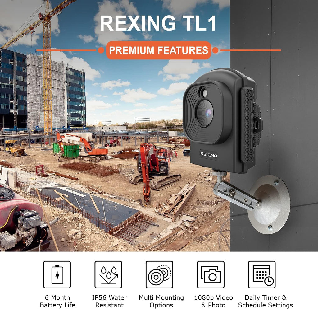 Time-Lapse Camera 2.4” LCD 1920x1080 Full HD Video 110° Wide-Angle Lens 6 Month Battery Life 2W White LED Loop Recording Storage up to 512GB D2779