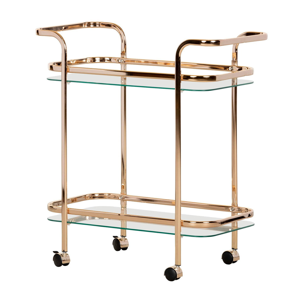 Gold Glass Bar Cart H517