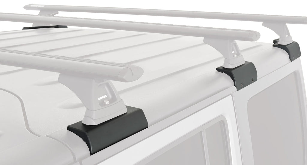 Black 2 Bar Roof Rack for Jeep Wrangler JK 4dr SUV Hard Top E70212