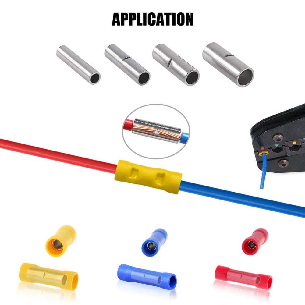 10Pcs Non Insulated Butt Connectors B823