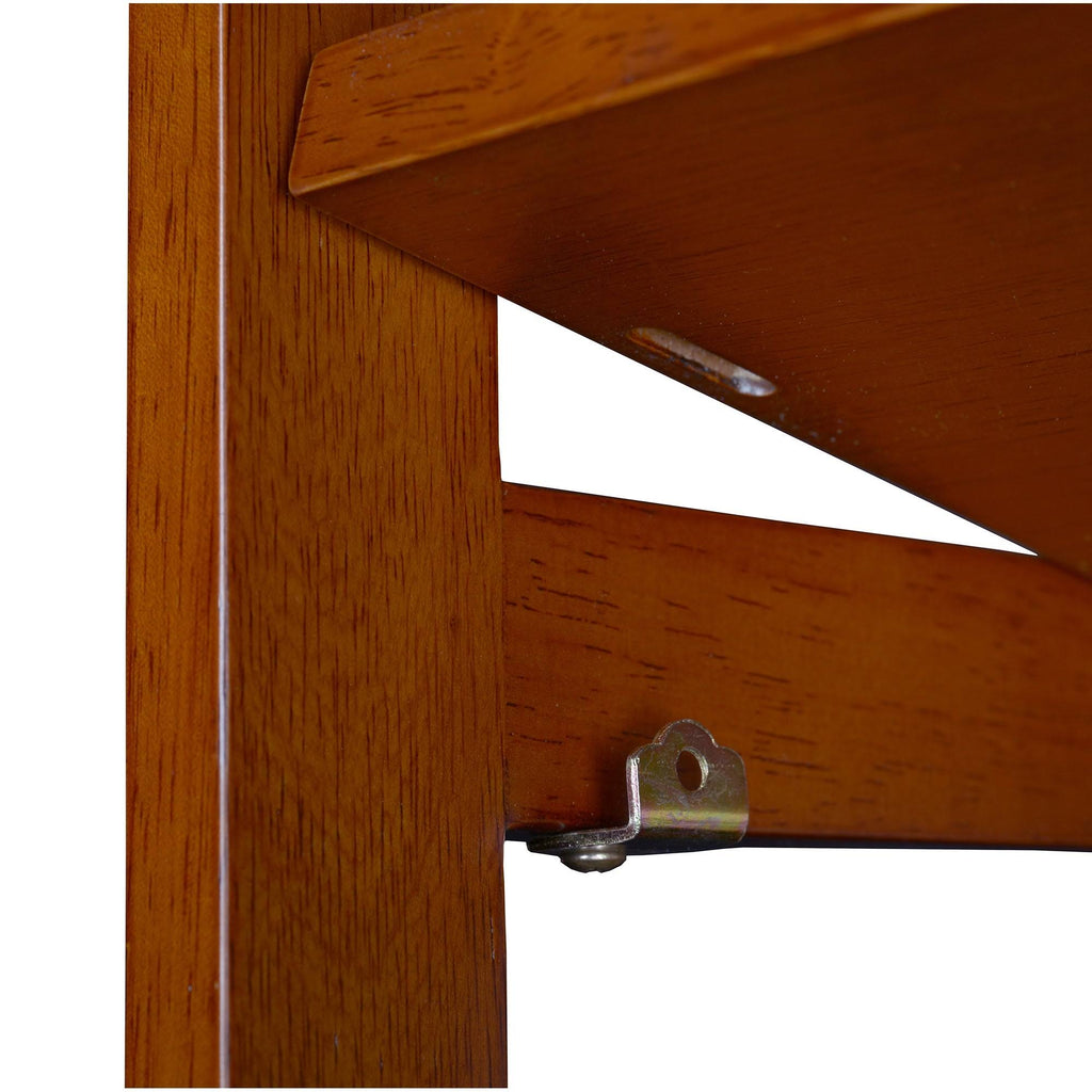 Cherry High Corner Folding Bookcase X861006