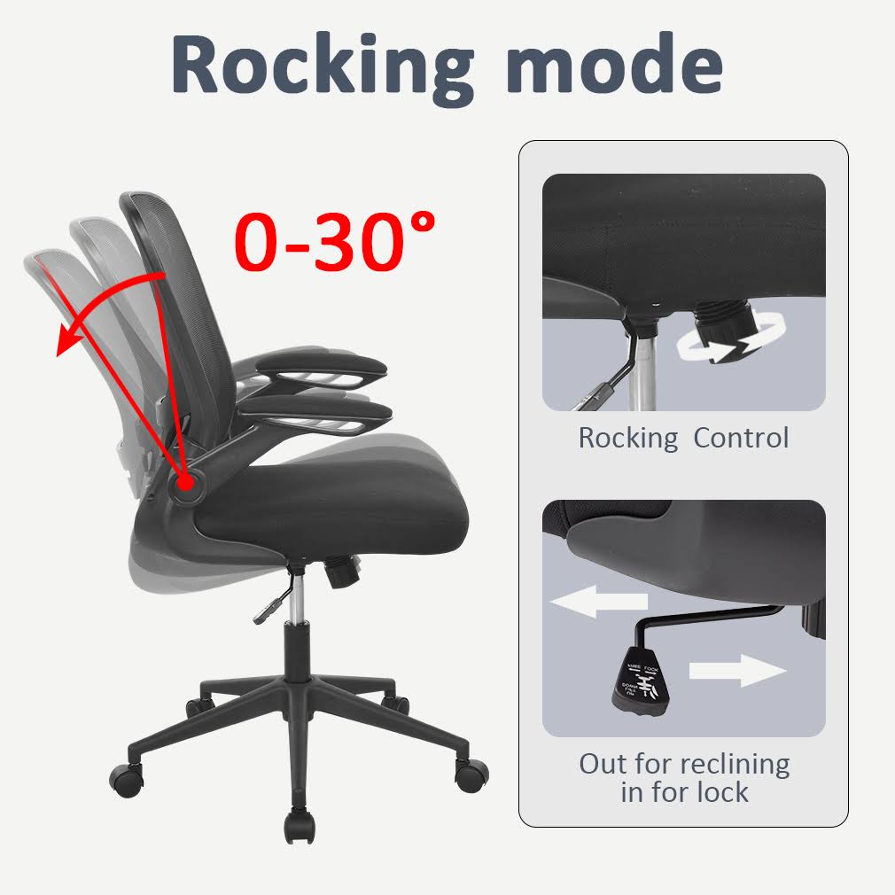 Ergonomic Mesh Swivel Task Chair with Lumbar Support K76251