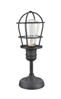 Wire Cage Metal Accent Lamp, Sand Black Finish, 11 1/2 inch High T366977