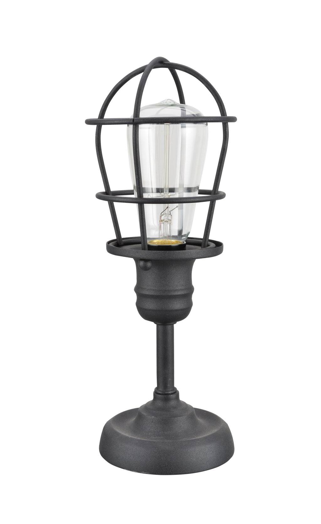 Wire Cage Metal Accent Lamp, Sand Black Finish, 11 1/2 inch High T366977