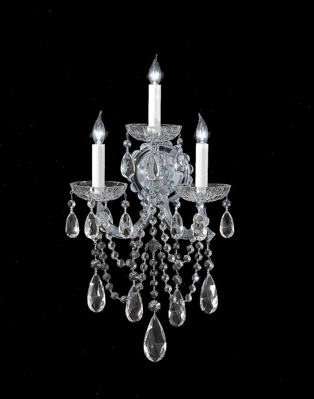 3 Light Sconce, Polished Chrome Z539