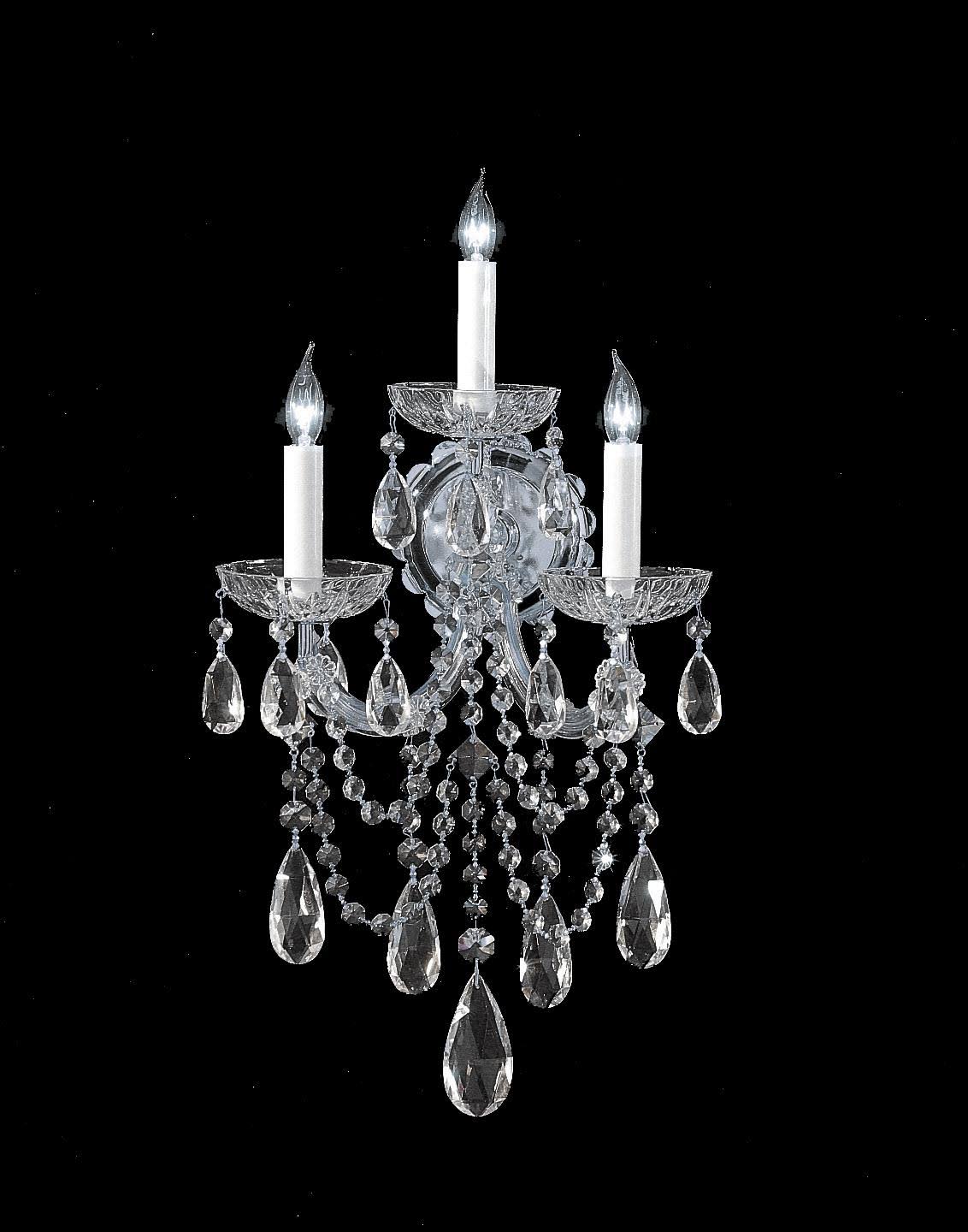 3 Light Sconce, Polished Chrome Z539