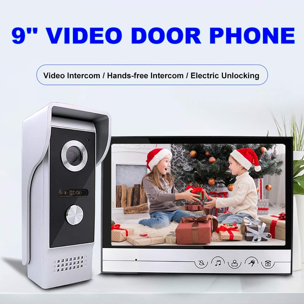 9 Inches Monitor Video Doorbell Intercom System with HD Camera Q147962