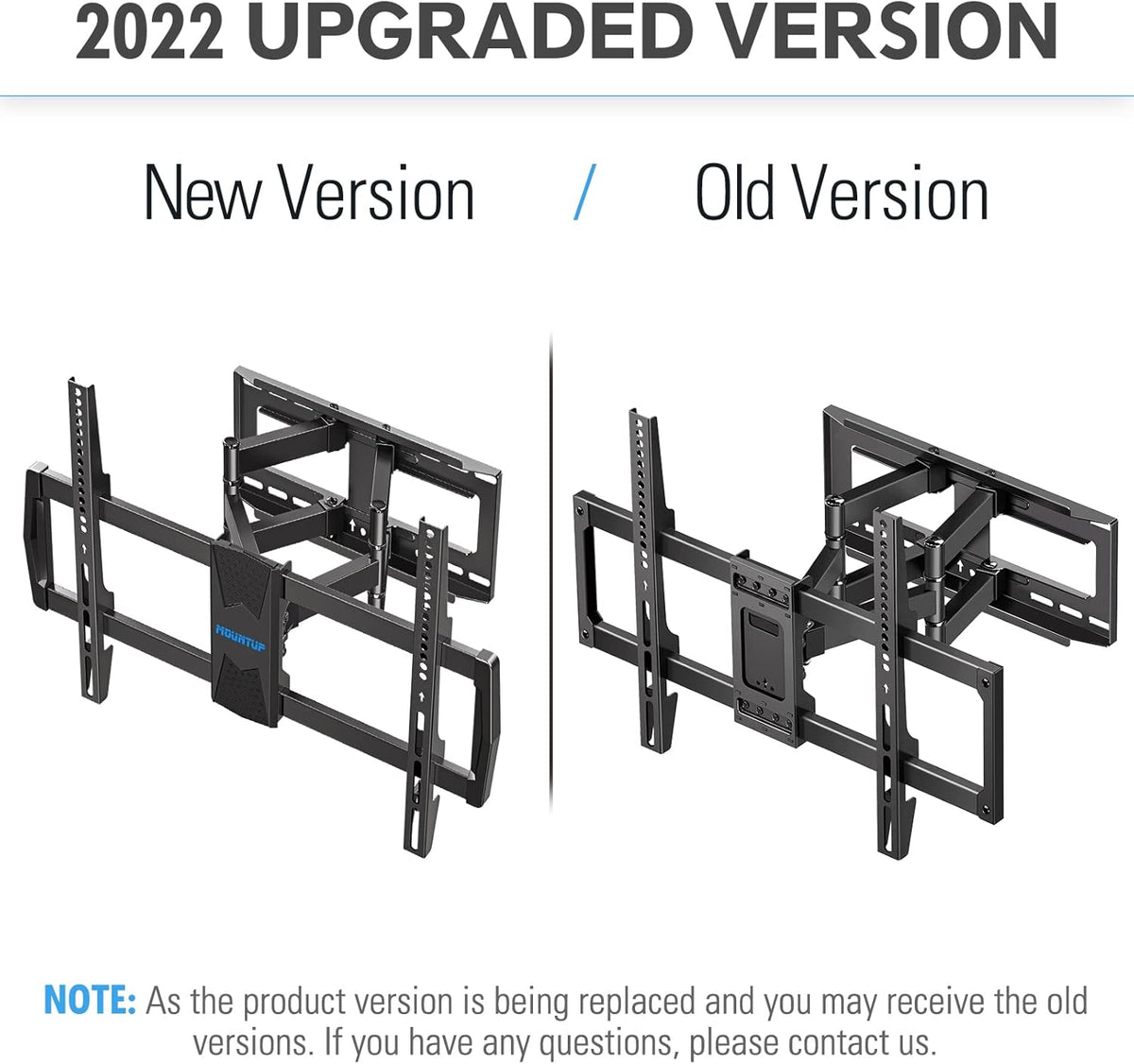 Full Motion TV Wall Mount for 42-70 inch TVs, Max VESA 600x400mm, Holds 100lbs U322989