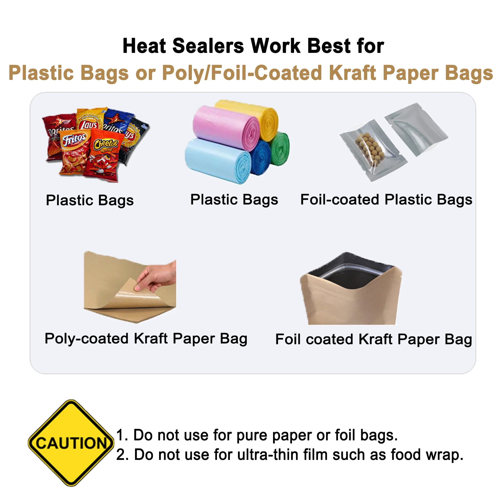 Rechargeable 4-in-1 Handheld Heat Sealer with Cutter Z587802
