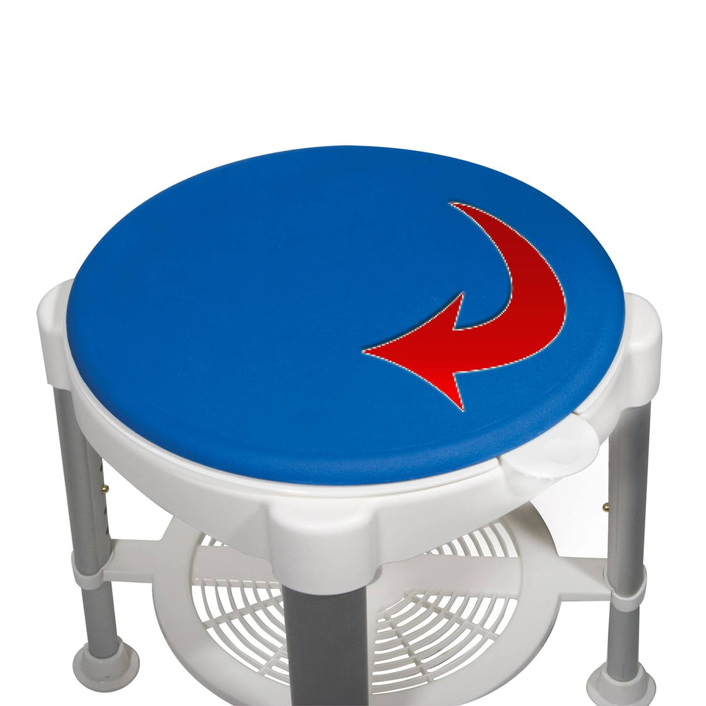 Blue Padded Rotating Bath Stool X20843