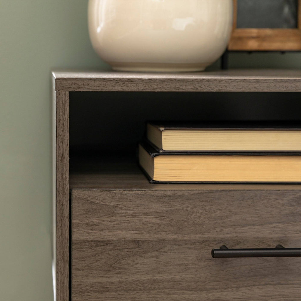 18-inch 1-Drawer Hairpin Side Table - Slate Grey Q517428