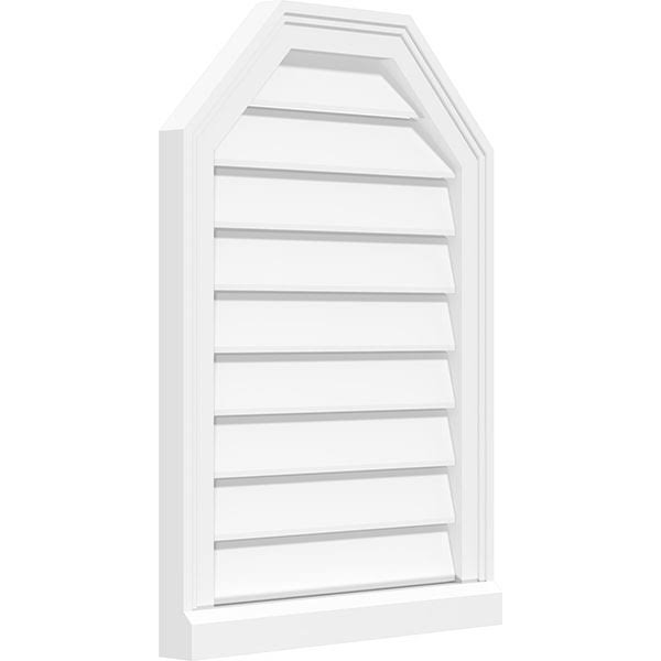 Octagonal Top Surface Mount PVC Gable Vent V719
