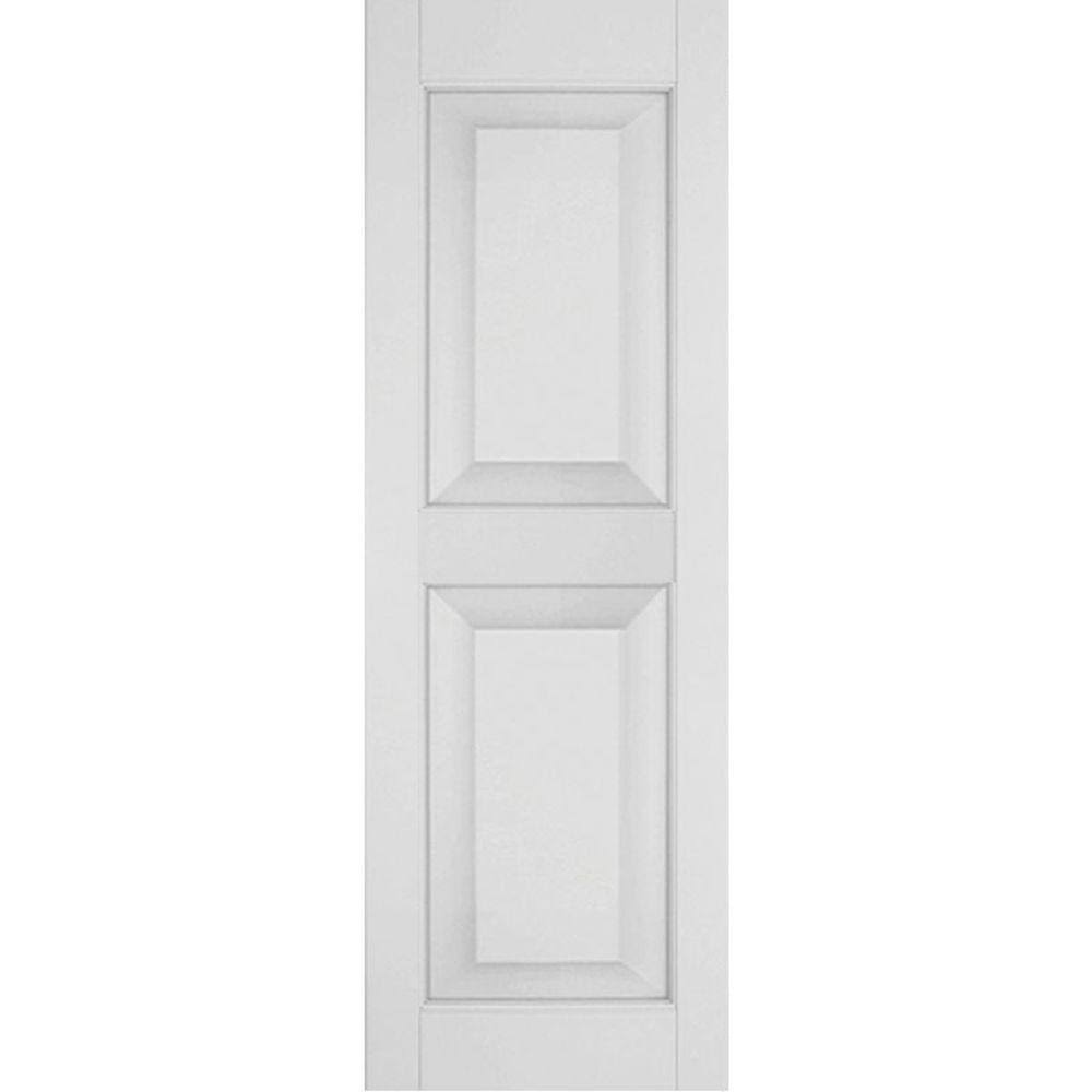 Primed Pine Raised Panel Shutters Pair O459
