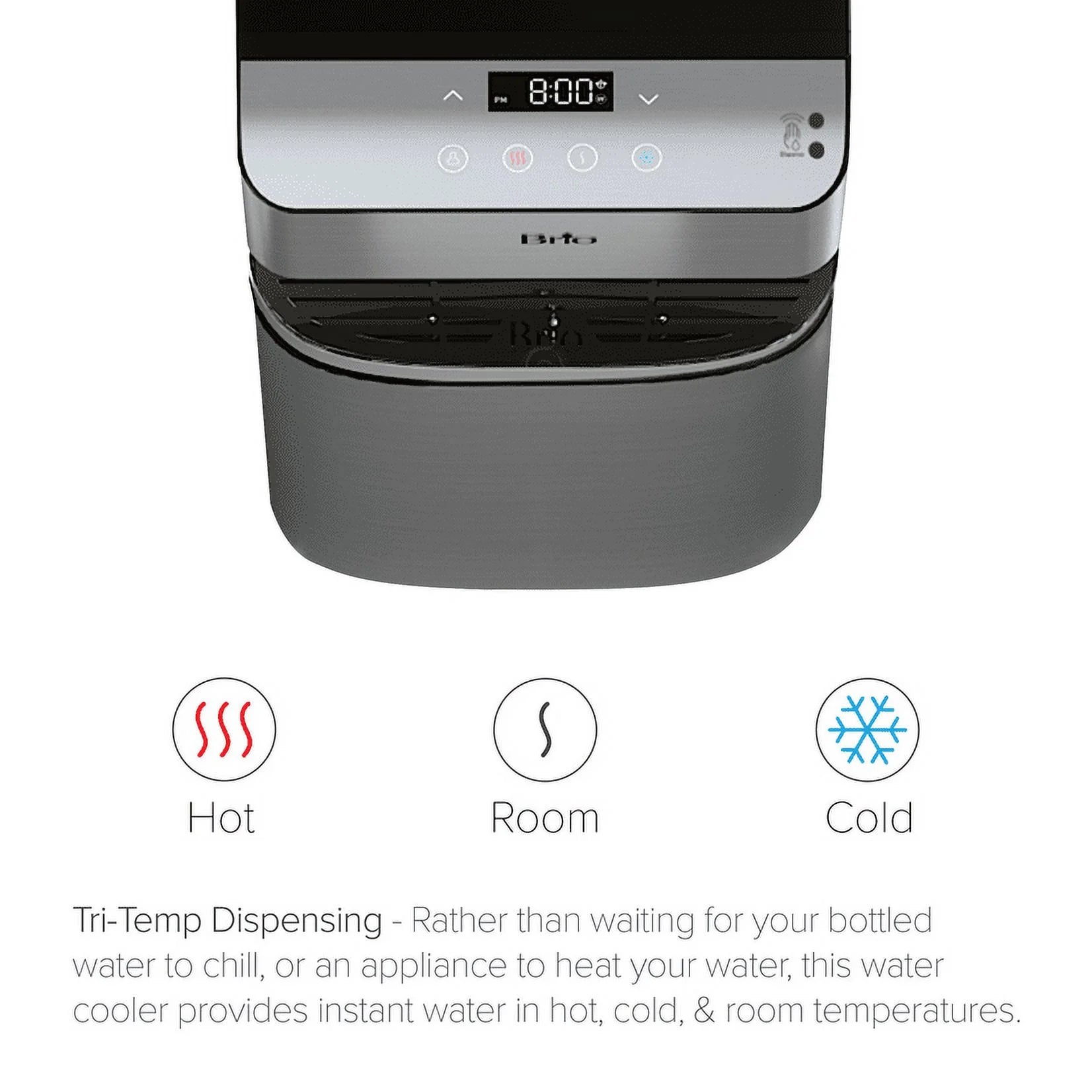 Touchless 3-Stage Bottless Water Cooler Stainless Steel F167333