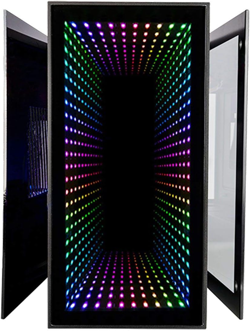 Mini ITX Desktop Case with Z390I Motherboard, Liquid CPU Cooler, and 650W Power Supply I881928