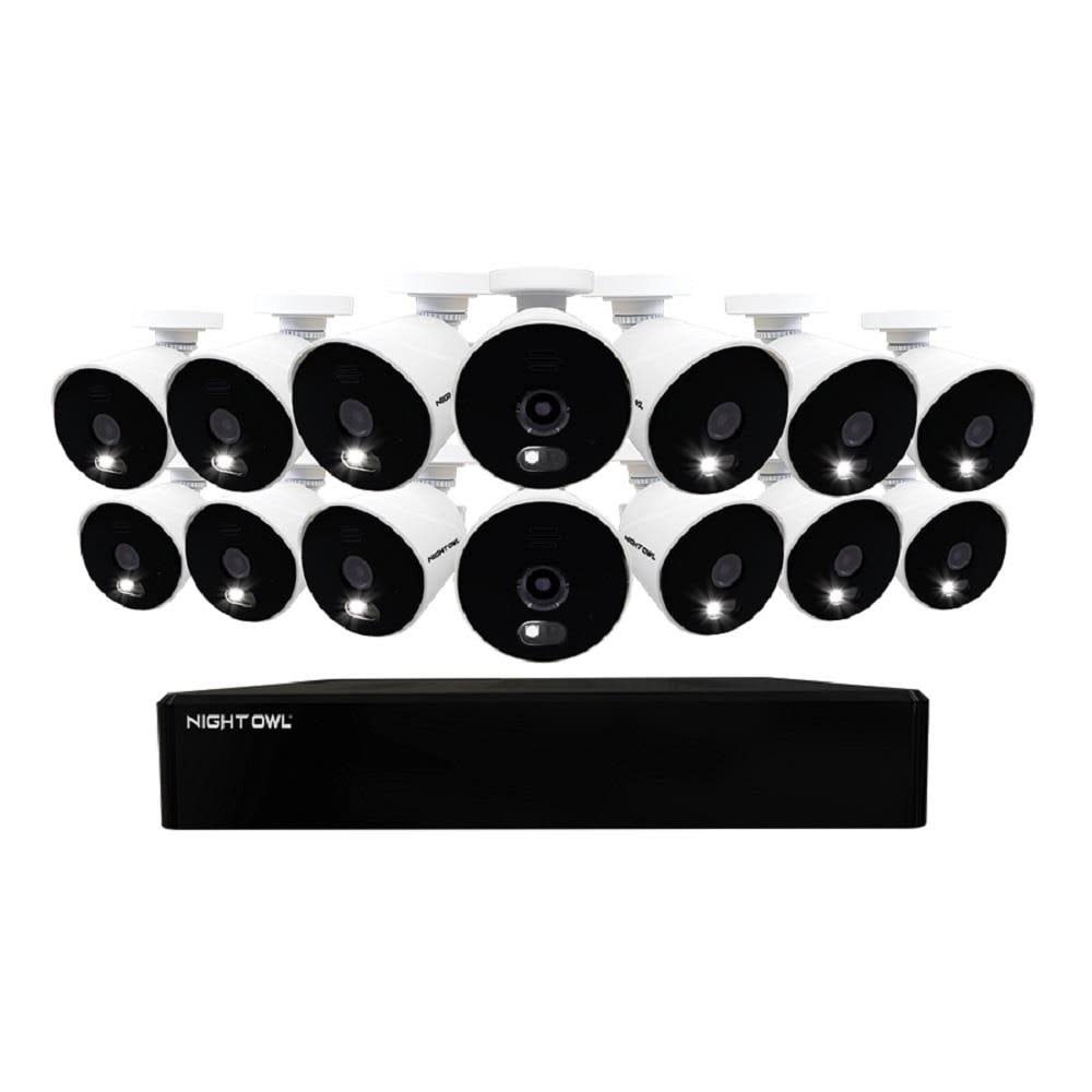 16 Channel Wired DVR with 14 Wired 1080p HD Spotlight Cameras and 1TB Hard Drive V48869