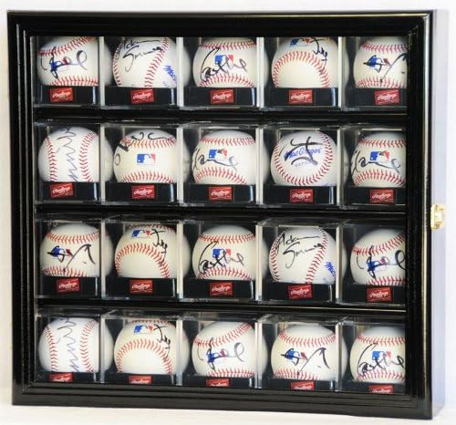 Black Acrylic Baseball Display Case with UV Protection W69817
