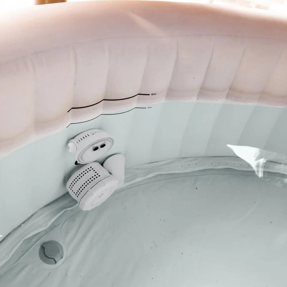 Inflatable 6 Person Hot Tub with Battery LED Light W1379