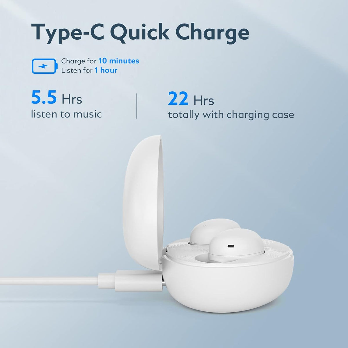 Wireless Earbuds with Bluetooth 5.2 and IPX5 H721684
