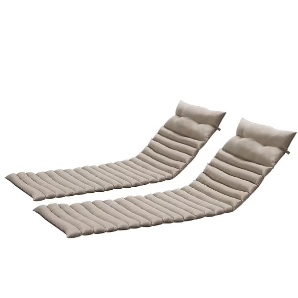 Khaki Outdoor Lounge Chair Cushion Replacement Patio Seat Cushion A531