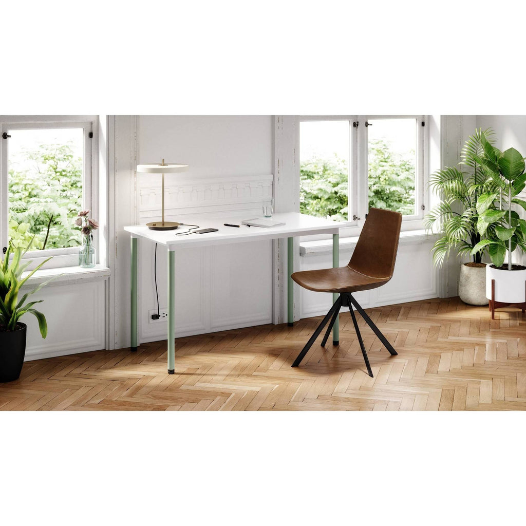 White/Sage Office Desk Z550404