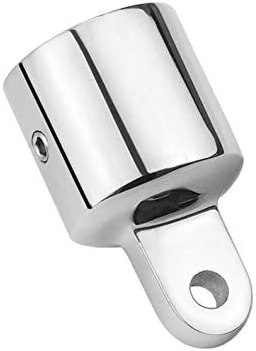 2 PCS 3/4'' Bimini Top Caps Tube Canopy Hardware, Eye End Top Fitting Marine 316 Stainless Steel H1833