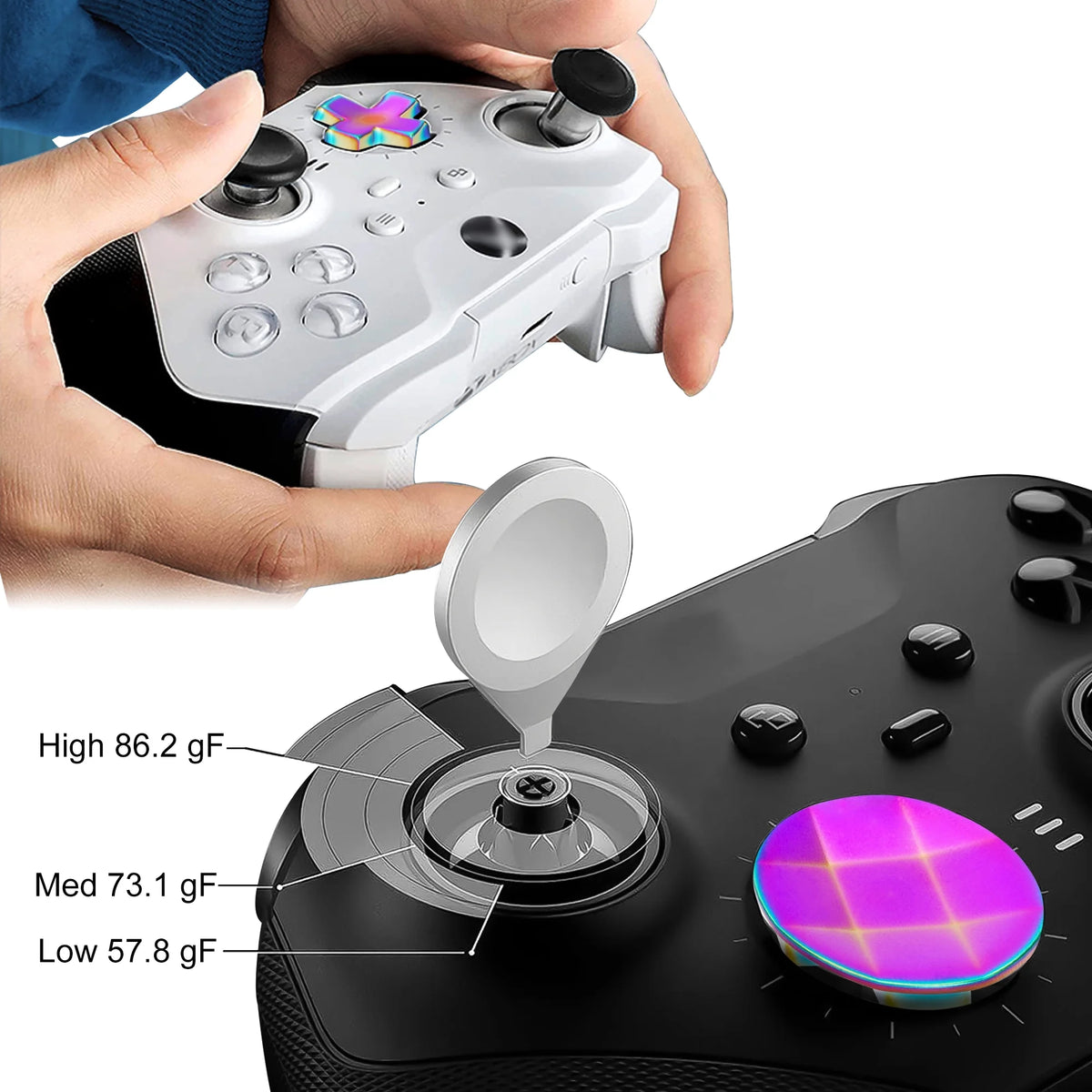 Thumbsticks Replacement Parts for Xbox One Elite Series 2 Controller J6920