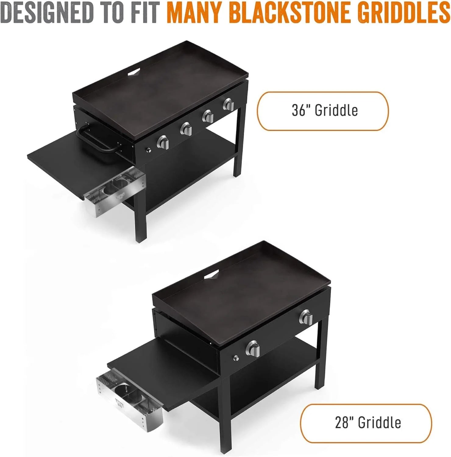 Blackstone Compatible Stainless Steel Griddle Caddy I978126