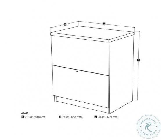 Rustic Brown Lateral File Cabinet G4096