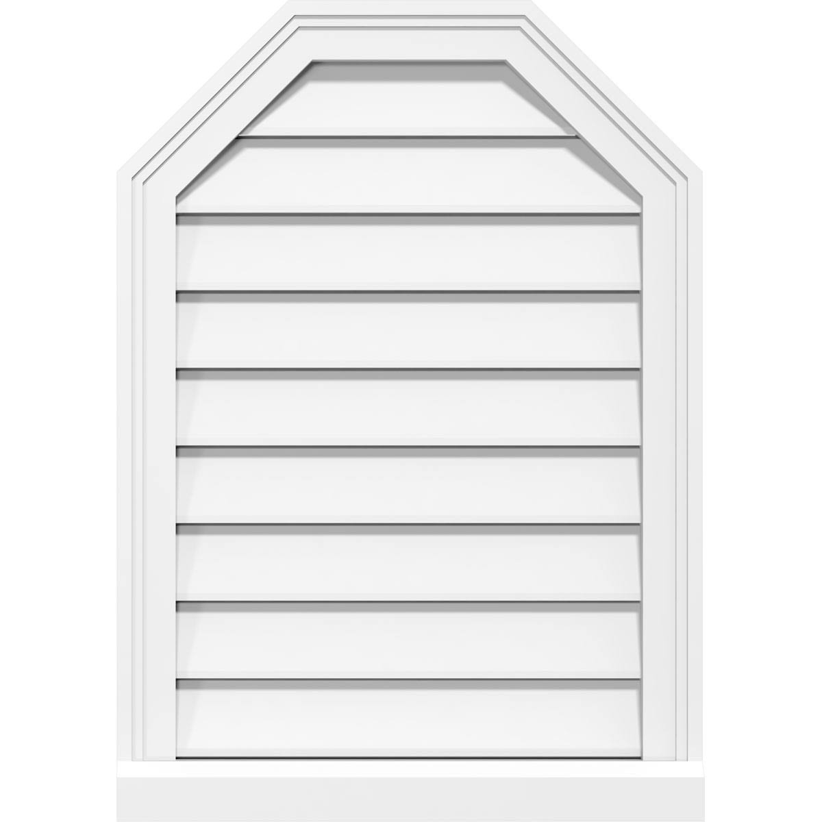 Octagonal Top Surface Mount PVC Gable Vent V719