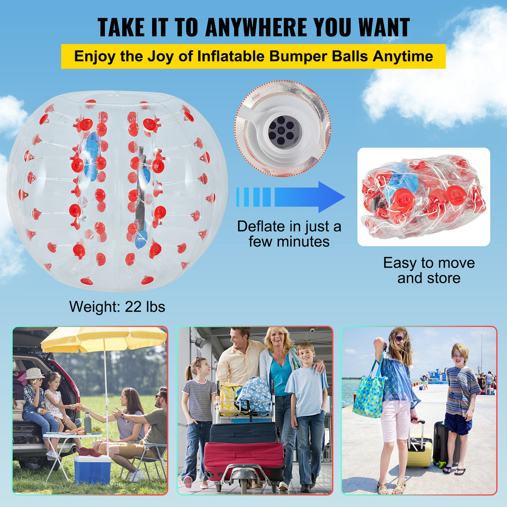 Bubble Soccer Ball Inflatable Bumper Ball D4291