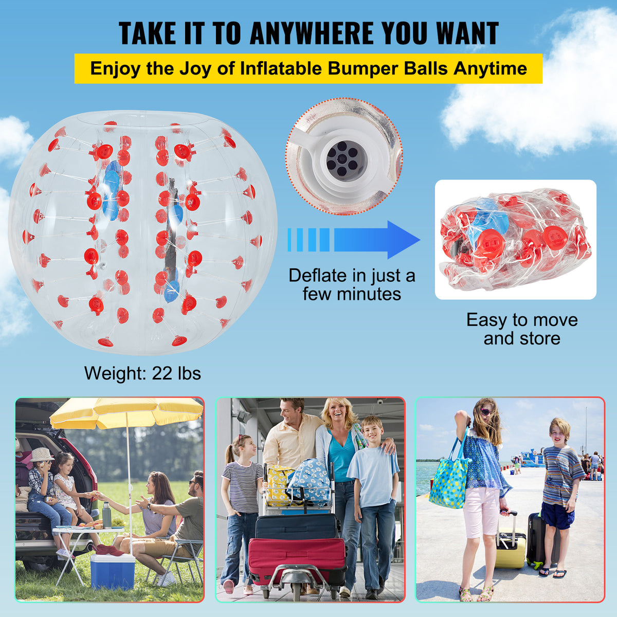 Bubble Soccer Ball Inflatable Bumper Ball D4291