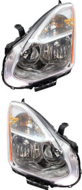 Headlight Assembly Pair for Nissan Rogue 2009-2010 Halogen A917