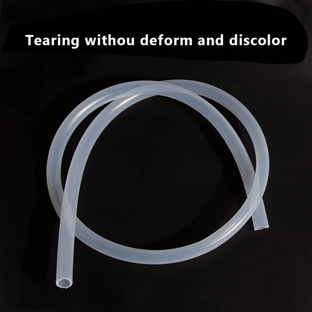 3/8" ID x 9/16" OD Silicone Tubing Food Grade Pure Silicon Tube, 3.28ft Length X351