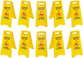 10 Pack Double Sided Yellow Wet Floor Sign H888108