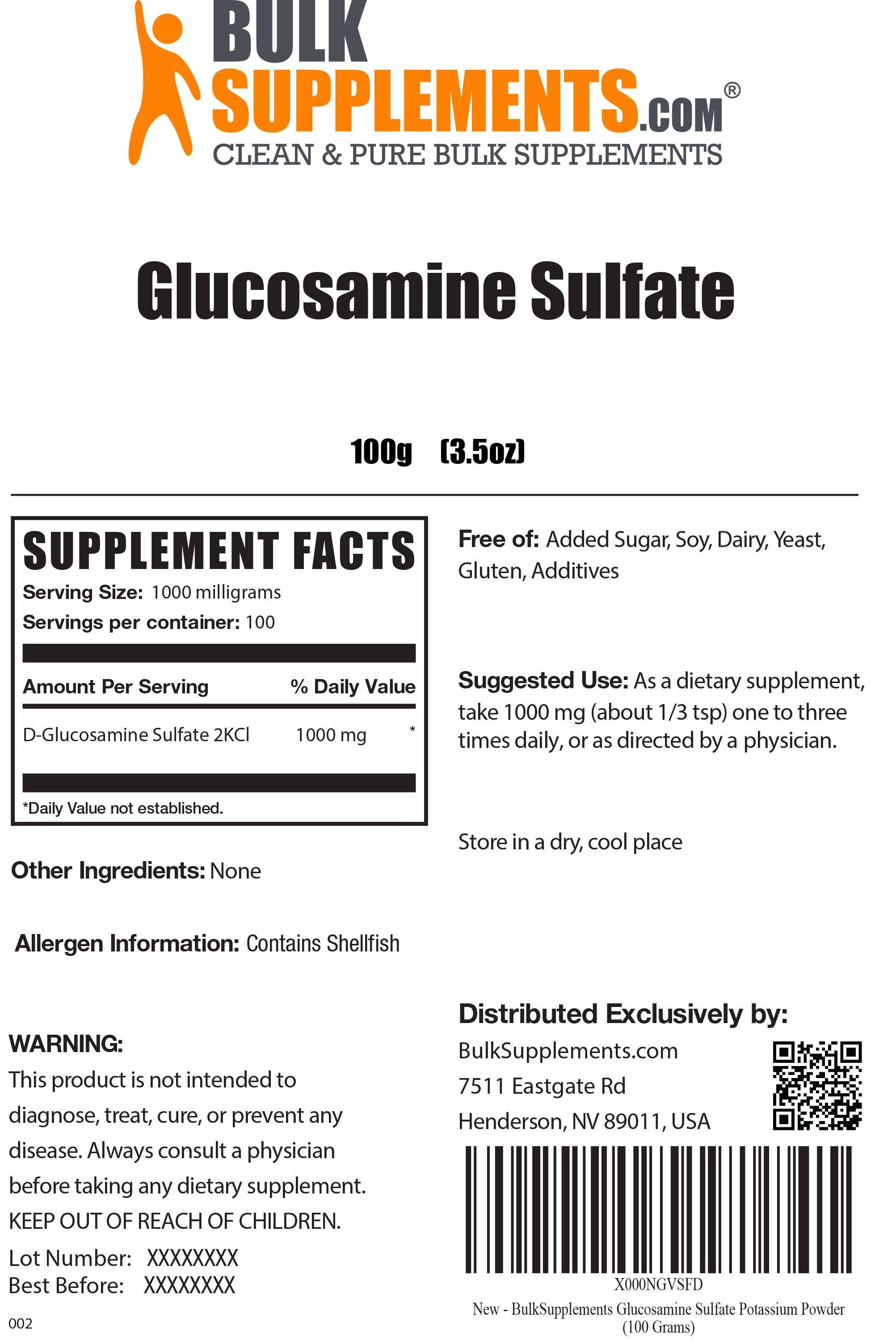 D-Glucosamine Sulfate Potassium Powder, 5kg Pure Powder N129812