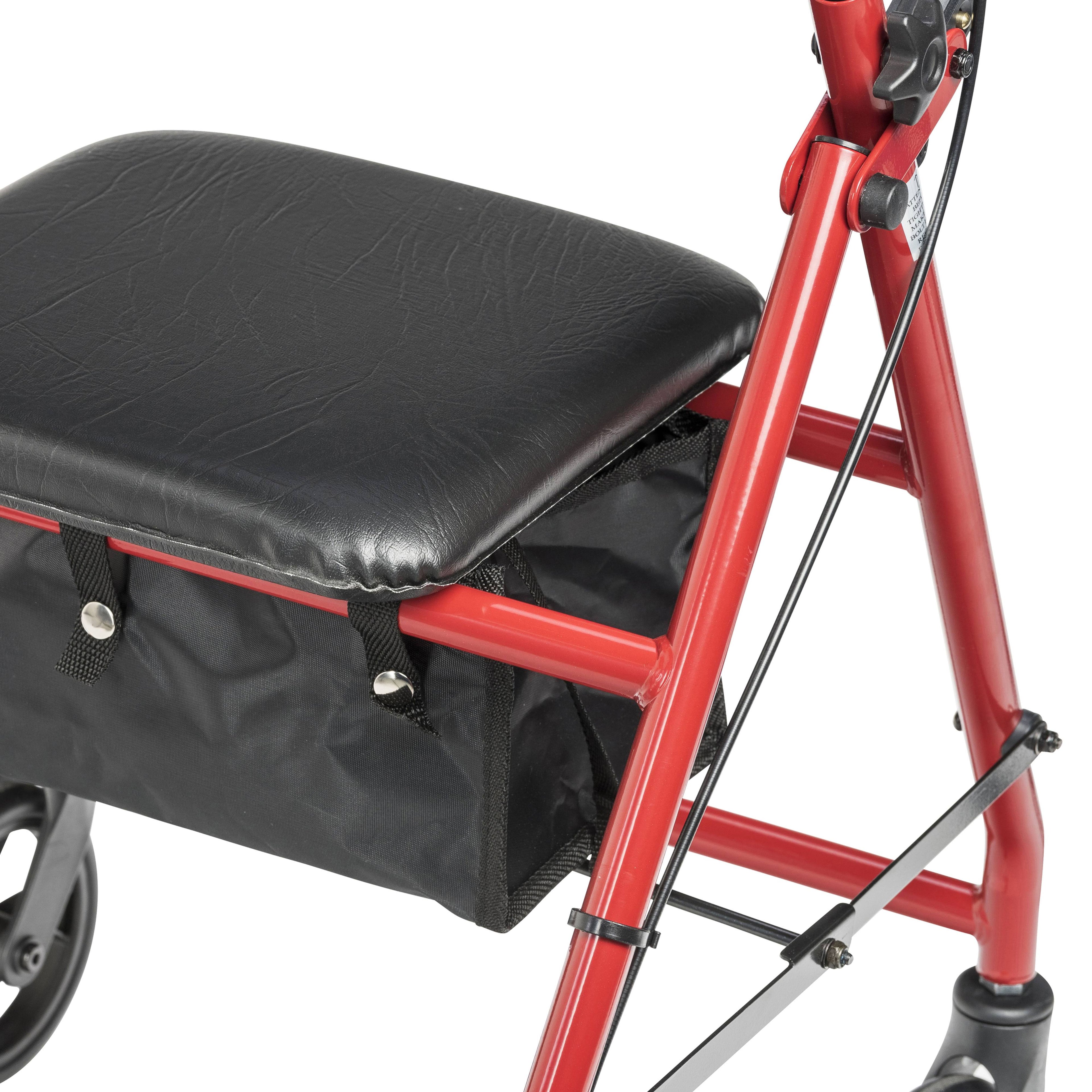 Red Rollator with 6x22 Wheels G2103