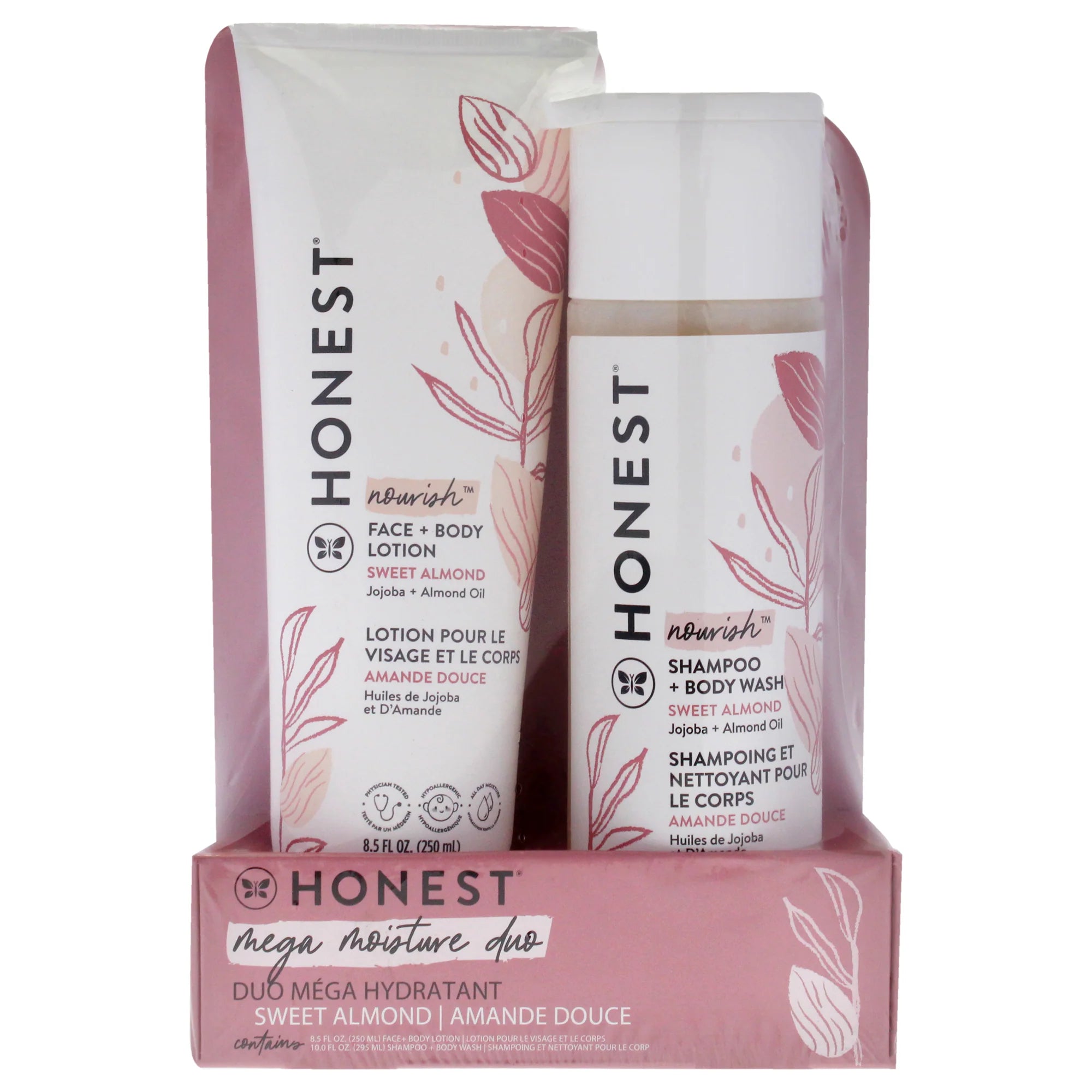 2 Pc 10oz Shampoo and Body Wash, 8.5oz Face and Body Lotion H20011