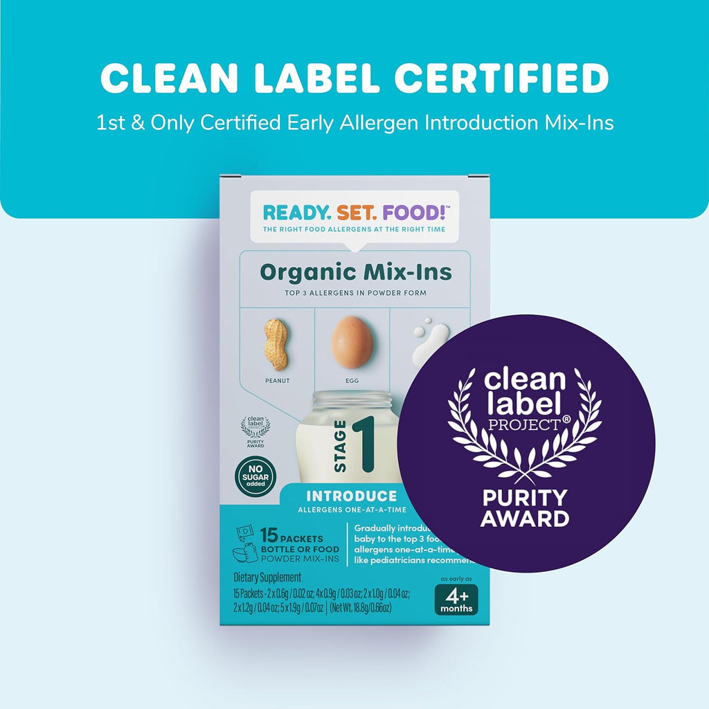 Organic Early Allergen Introduction Mix-Ins, Stage 1 15 Day, Unflavored H749661