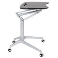 Black Mobile Ergonomic Desk with Adjustable Range 29x22-41x22 B576078