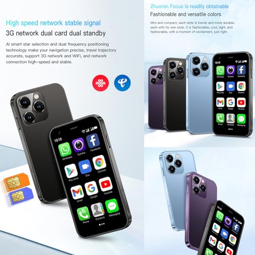 Black 3.0 Inch Android 8.1 Smartphone 2GB RAM 16GB ROM O594