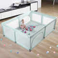 Extra Large Play Yard with Window Gates (79x59x27 Inches, Grey) J948199