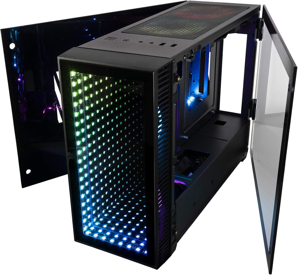 Mini ITX Desktop Case with Z390I Motherboard, Liquid CPU Cooler, and 650W Power Supply I881928